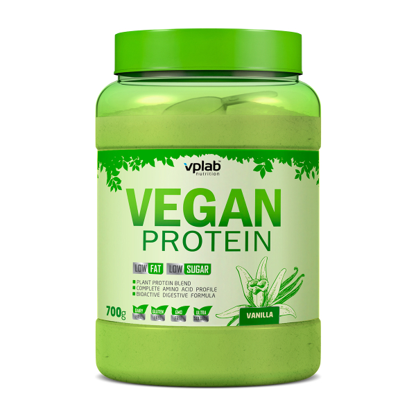 Растительный протеин Vegan Protein, вкус «Ваниль», 700 гр, VPLab