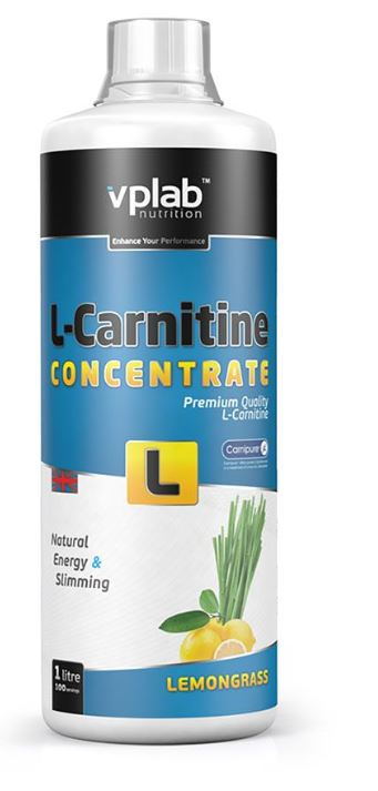 Жидкий концентрат быстродействующего L-карнитина, вкус «Лимонник», 1 л, VPLab