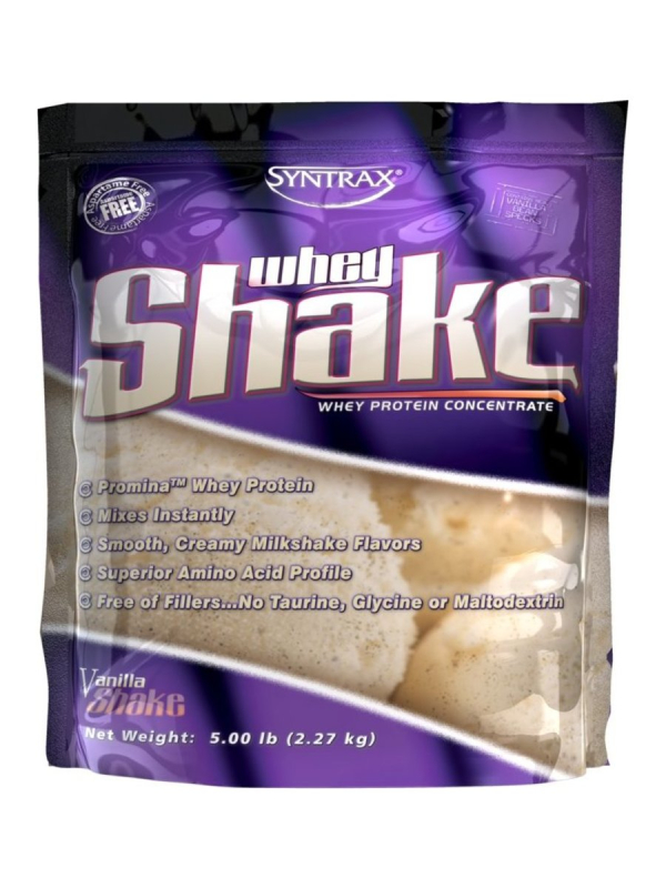 Сывороточный протеин Whey Shake, вкус «Ваниль», 2.3 кг, SYNTRAX