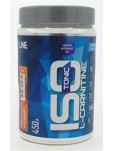 Изотоник ISO + L-сarnitine, вкус «Апельсин», 450 гр, RLine