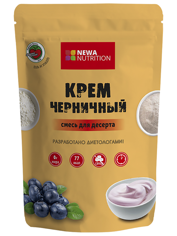 Смесь сухая для черничного крема, 150 гр, Newa Nutrition