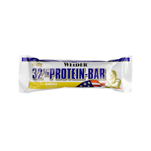 Протеиновый батончик 32% Protein Bar, вкус «Банан», 60 гр, Weider