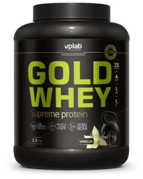 Протеин Gold Whey, ваниль, 2300 г., VPLAB