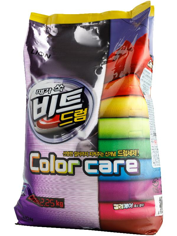 Стиральный порошок Beat Drum Color для цветного белья, 2,25 кг, CJ Lion - фото 2