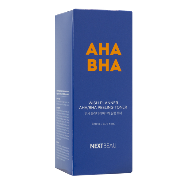 Отшелушивающий пилинг-тонер с AHA/BHA кислотами для проблемной кожи, 200 мл, NEXTBEAU цена 910 ₽