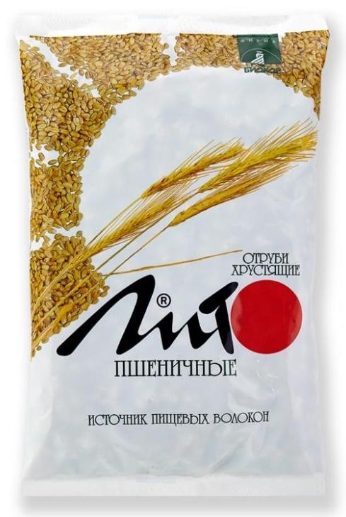 Отруби пшеничные хрустящие с кальцием, 200 гр, Лито