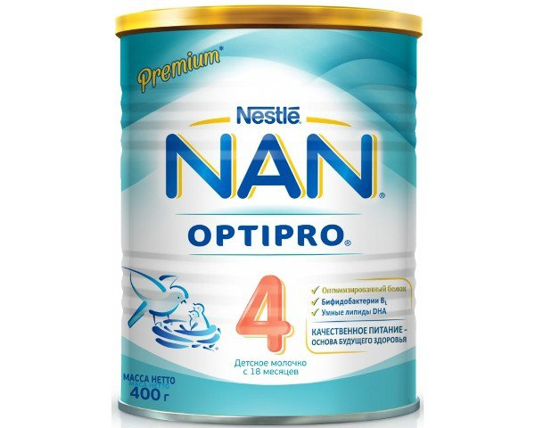 Сухая молочная смесь NAN 4 Optipro, с 18 месяцев, 400 гр, Nestle