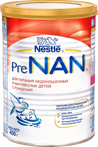 Сухая молочная смесь PRE, 400 гр, NAN