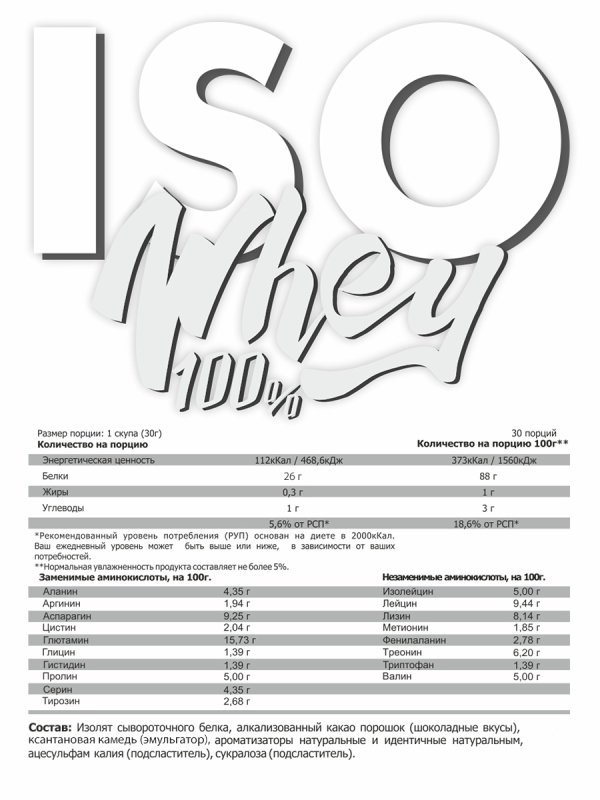 Купить Изолят сывороточного протеина, WHEY Isolate 100% (персик), 900 гр, Pink Power