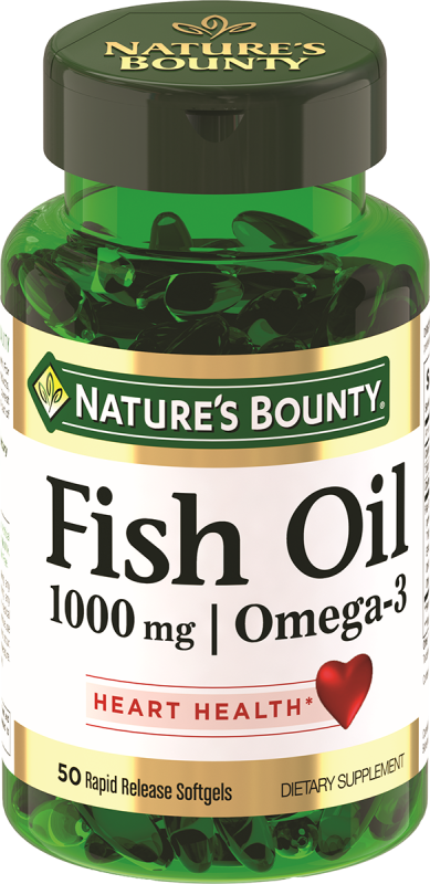Рыбий жир, 1000 мг, 50 капсул, Nature's Bounty