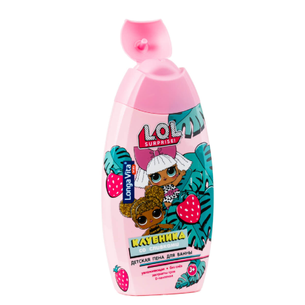 Купить Детская пена для ванны L.O.L. Surprise!, с ароматом клубника со сливками, от 3-х лет, 250 мл., Longa Vita