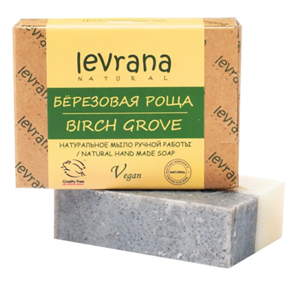 Натуральное мыло ручной работы Березовая роща, 100 гр, Levrana