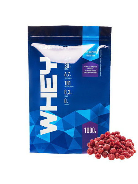 Протеин Whey, вкус «Малина», 1 кг, RLine