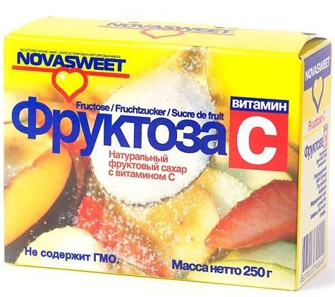 Фруктоза с витамином С, 250 гр, НОВАСВИТ