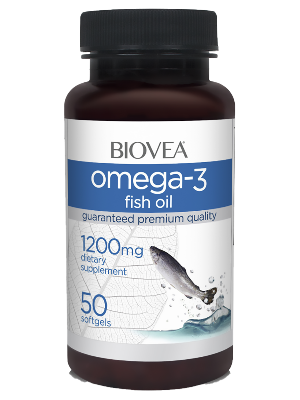 Omega 3, 1200 mg, 50 капсул, Biovea