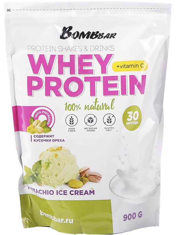 Сывороточный протеин, вкус «Фисташковое мороженое», 900 г, BOMBBAR