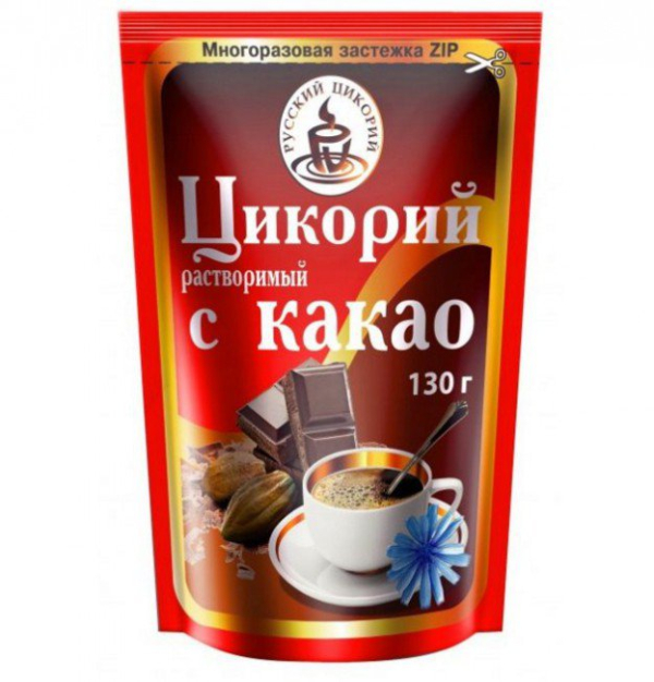 Цикорий растворимый с какао, 150 гр, Русский цикорий