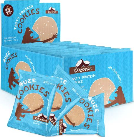 Купить Печенье Fuze Cookies, вкус «Кокос», 40г, 4UZE