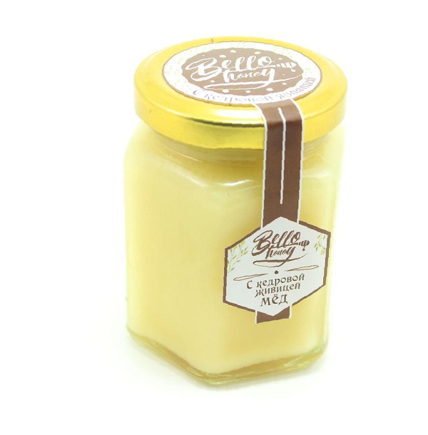 Крем-мёд с кедровой живицей, 200 мл, BelloHoney