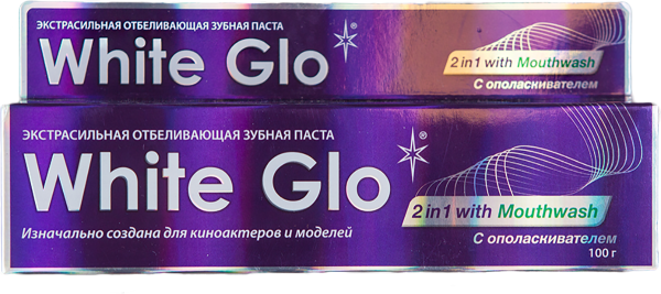Купить Зубная паста 2 в 1 отбеливающая  с эффектом  ополаскивания,  100 г ,  White Glo