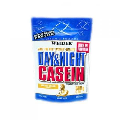 Казеиновый протеин Day &amp; Night, вкус «Ваниль-крем», 500 гр, Weider