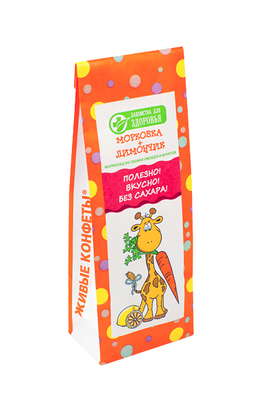 Мармелад детский «Морковка и лимончик», 105 гр, Лакомства для здоровья