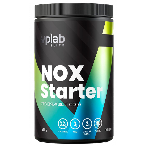 Предтренировочный комплекс NOX Starter, фруктовый пунш, 400 г, VPLab
