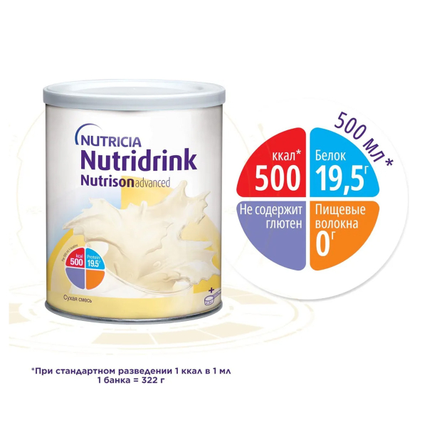 Сухая смесь Nutrizon Advanced, 322 г, Nutricia цена 1390 ₽