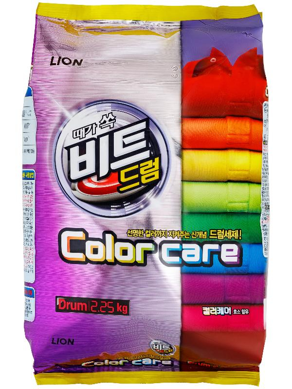Стиральный порошок Beat Drum Color для цветного белья, 2,25 кг, CJ Lion цена 839 ₽