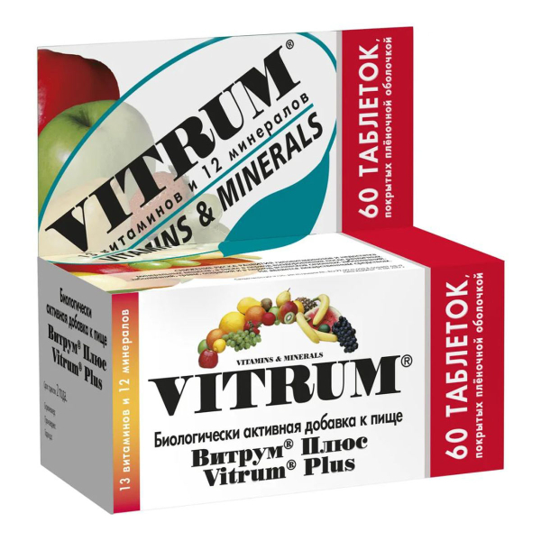 Купить Vitrum Plus, 60 таблеток, Vitrum