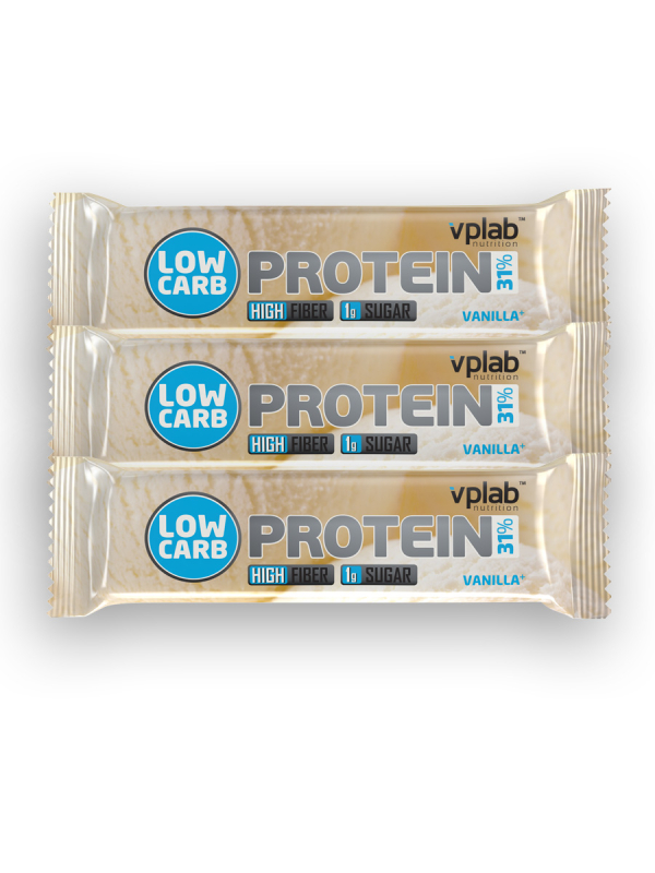 Low Carb Protein Bar, Ваниль, 3 шт, VPLab Nutrition