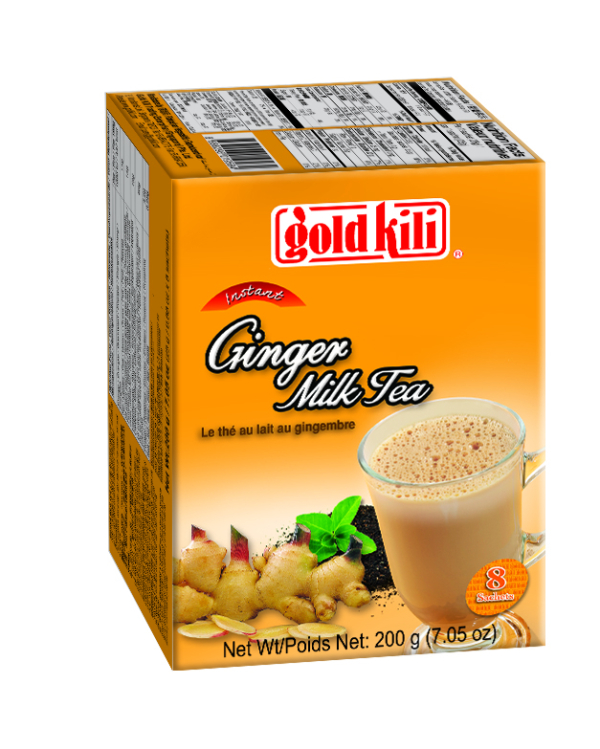 Имбирный чай с молоком быстрорастворимый, коробка 200г, Gold Kili. - фото 4