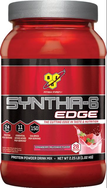 Протеин Syntha-6 EDGE, вкус Клубничный шейк, 1020 гр, BSN