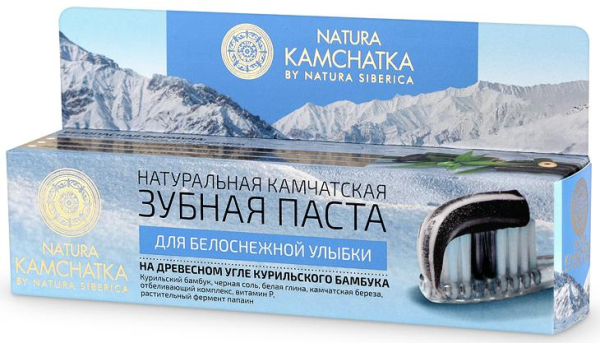 Купить Зубная паста для белоснежной улыбки, натуральная камчатская, 100 мл, Natura Siberica