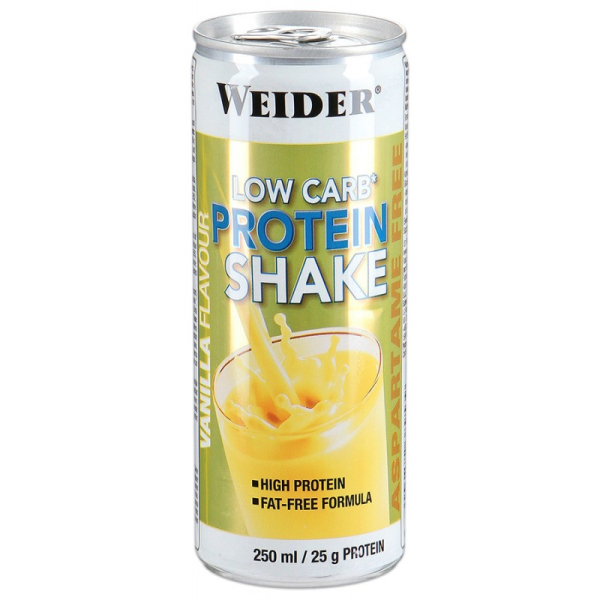 Протеиновый коктейль Low Carb Protein Shake, вкус «Ваниль», 250 мл, Weider