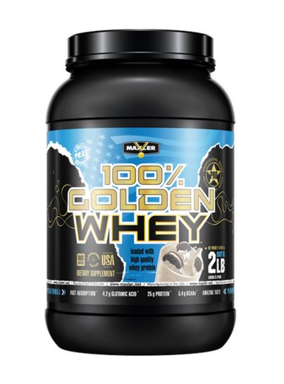 Протеин 100% Golden Whey, вкус Печенье и Крем, 907 гр, MAXLER