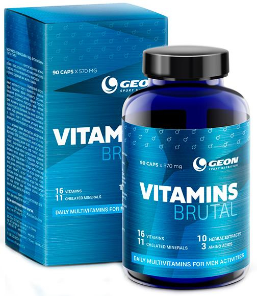 Vitamins Brutal,  90 капсул, GEON