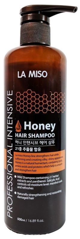 Шампунь для волос, Professional Intensive Honey, 500 мл, La Miso