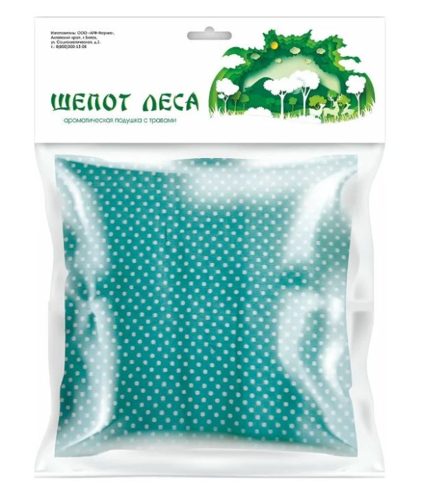 Ароматическая травяная подушка «Шепот леса», 200 гр, АГФ-Фарма