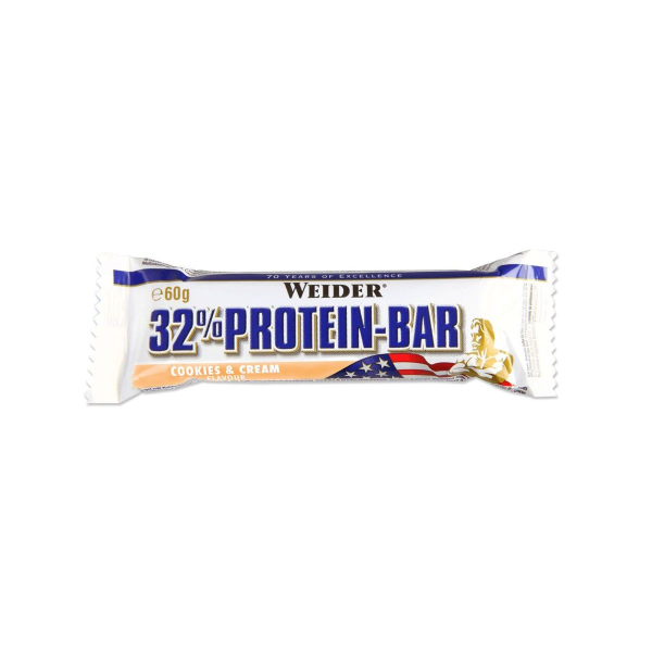 Протеиновый батончик 32% Protein Bar, вкус «Крем и печенье», 60 гр, Weider