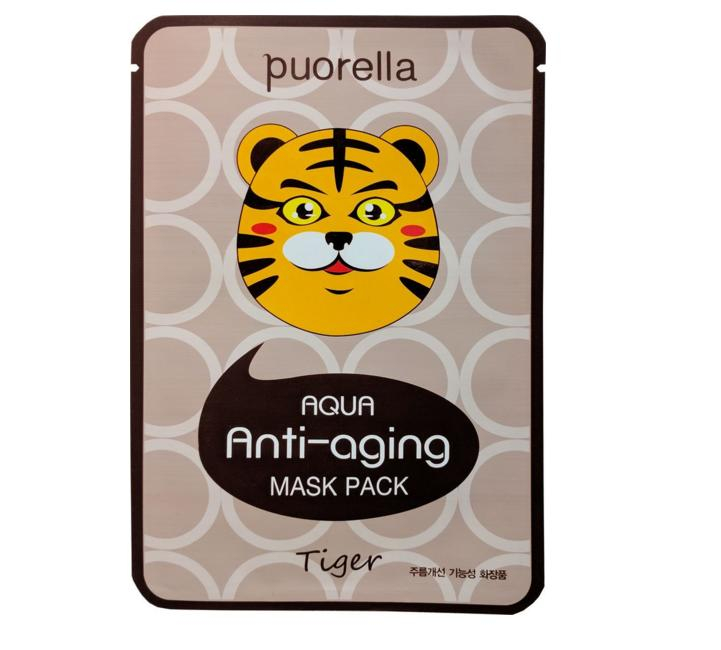 Антивозрастная маска для лица «Тигр», Puorella Aqua