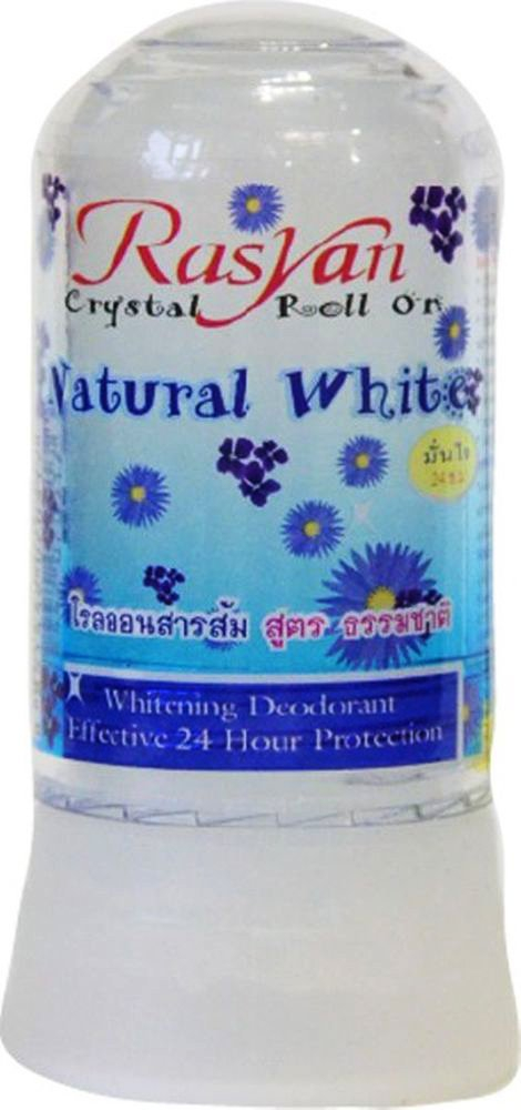 Дезодорант-кристалл натуральный белый, 80 гр, Raysan