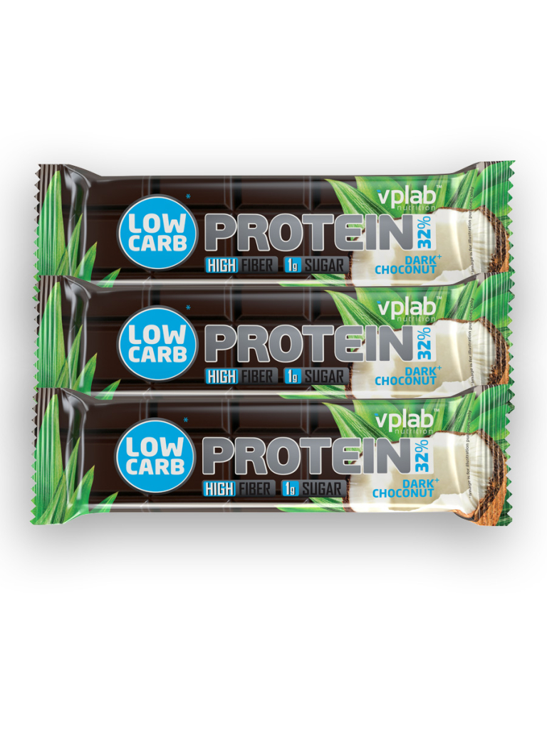 Low Carb Protein Bar, Dark Choconut, 3*35 гр, VPLab Nutrition
