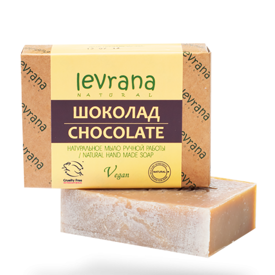 Натуральное мыло ручной работы Шоколад, 100 гр, Levrana