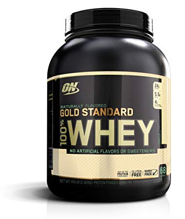 Сывороточный протеин, Gold Standard 100% Whey GF, вкус «Ваниль», 2.2 кг, OPTIMUM NUTRITION