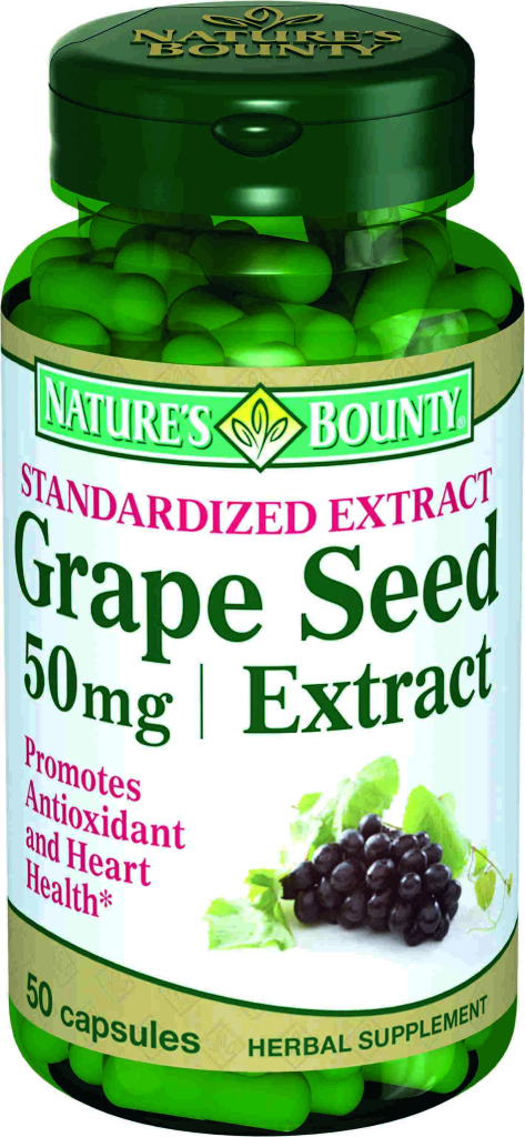 Экстракт виноградных косточек, 50 мг, 50 капсул, Nature's Bounty