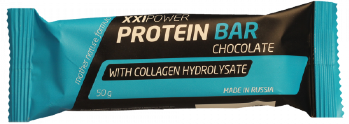 Батончик Protein Bar с коллагеном, шоколад/шоколадная глазурь, 1 шт*50 г, XXIPower