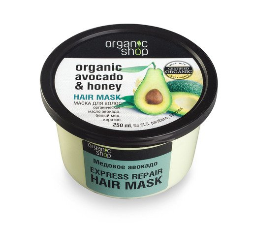 Маска для волос «Медовое авокадо», 250 мл, Organic Shop