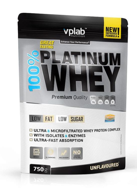 Сывороточный протеин 100% Platinum Whey, вкус «Нейтральный», 750 гр, VPLab
