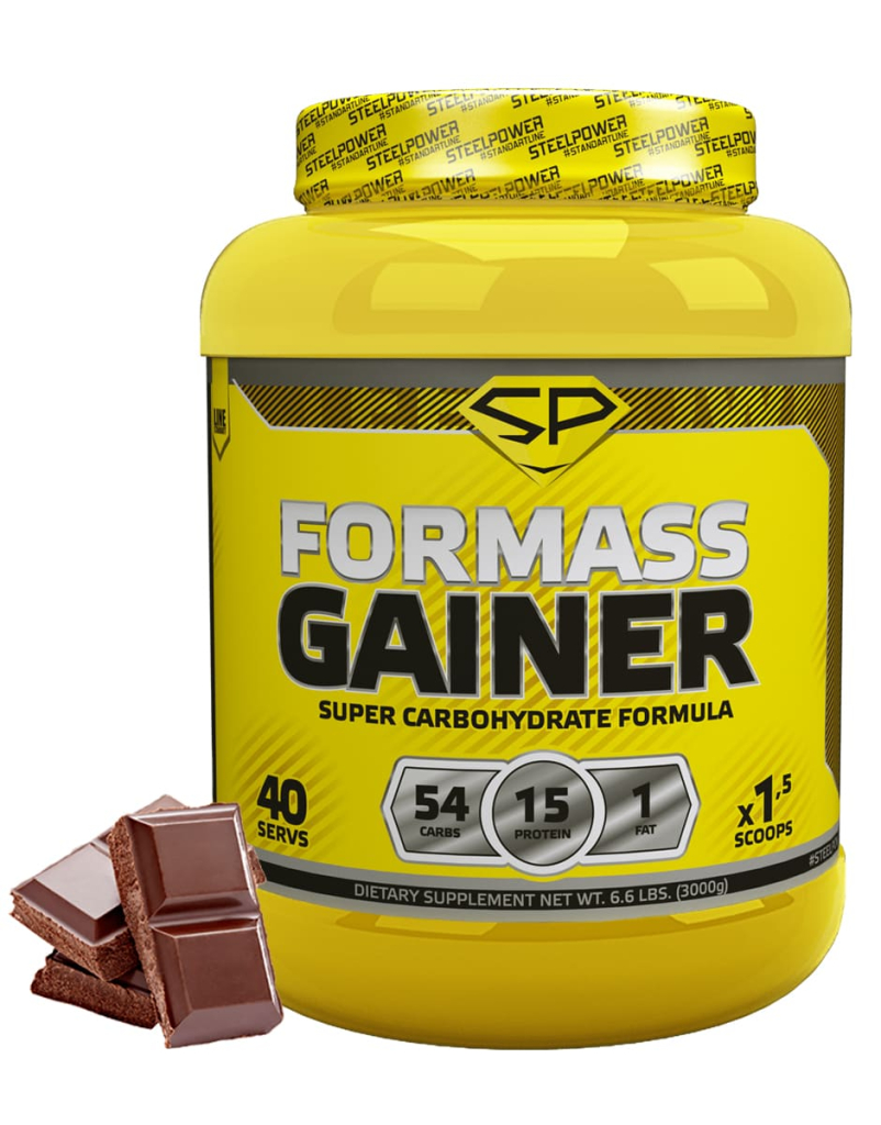 Гейнер FORMASS GAINER, 3 кг, вкус «Шоколад», STEELPOWER